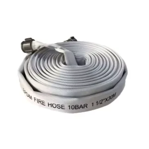 1 1 2″ X 30M Woven PVC Lined High Pressure Fire Hose With 220PSI Aluminum Coupling Firefighting Equipment Accessory