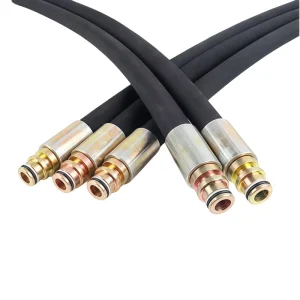 1 1/4 3/4 1/2 2 Inch High Pressure Wire Braided Hydraulic Hose and Fittings Assembly Rubber Pipes