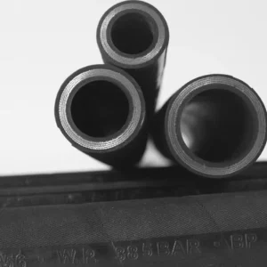 1/2/3/4/5/6SH High Pressure Oil Resistant Steel Wire Braided Black Rubber Hose High Temperature Acid Alkali Resistant Cutting