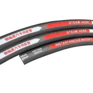 1/2/3/4 Inch Steel Wire Braided Industrial Rubber Steam Hose High Pressure temperature Steam Hose