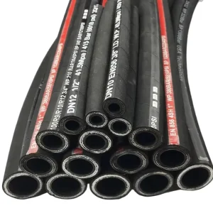 1/2 3/8 Rubber Hydraulic Flexible Oil Hose and Fittings High Pressure Steel Wire Spiral Braid Hose Pipe Manufacturer