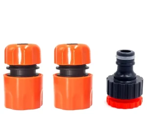 1/2 Inch Threaded ABS Garden Hose Connector Durable Plastic Quick Connect Water Pipe Fitting for Irrigation Lawn Garden Tools