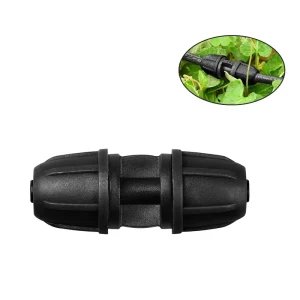 1 2″ PE Pipe Connector Splitter Coupling Locked Straight Connector Water Pipe Accessories Drip IrrigationJoint