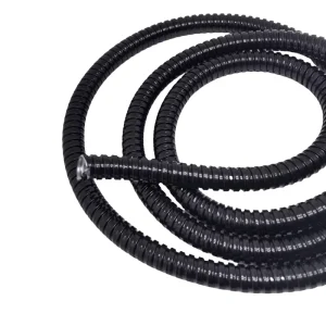 1/2″ to 2″ Steel Square Lock Flexible Hose PVC Coated Grey or Black Waterproof Cable Protection