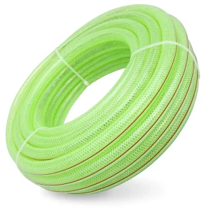 1/4 Inch 50M Flexible PVC Plastic Clear Hose Fiber Braided Reinforced Hose Ppie for Water Hose Irrigation