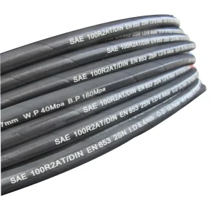 1 4 Inch NBR SAE J517 Certified High Pressure Steel Wire Braided Cloth Wrapped Multi Color Car Washer Hose 4000 psi 50m 100m