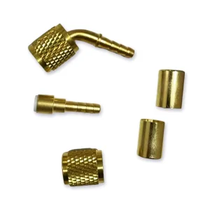 1/4″ SAE 5/16″ SAE Brass Material Refrigerant Charging Hose Fittings