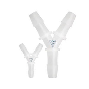 1/8 3.2mm Three Port Straight Style Plastic 3 Ways PP PVDF Aquarium Air Hose Tube Connector