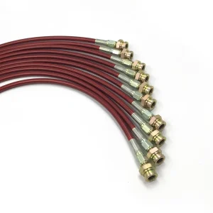 1/8 Inch Motorcycle Stainless Steel Braided Brake Cluth Oil Hose Lines Assembly Kits with Hose Ends