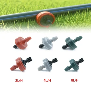 1/8″ to 1/4″ Hose Dripping Agricultural Irrigation System Pressure Compensating Dripper Emitter PC Micro-sprinkler Head