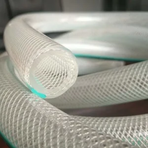 1 Inch Flexible Clear Reinforced Plastic PVC Fiber Braided Water Hose