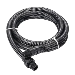 1 Inch Flexible PVC Spiral Expandable Garden Pump Suction Hose with Strainer and Valve for Irrigation