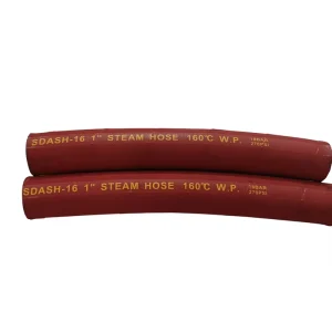 1 Inch Red EPDM Steam Hose Pipe High-Temperature Reinforced Pressure with Mesh Wire Braided 150 PSI Black Air Hose