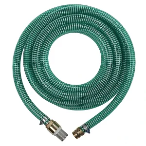 1″ NPT Male/G1-1/41″ Female High Pressure Spiral Reinforced PVC Hose With Check Valve For Garden Booster Pump