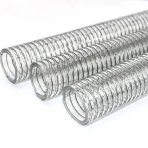 1.25 Inch Flexible Durable TPU Hose Oil Corrosion Resistance Food Grade Steel Wire Reinforced Transparent ISO Standard Water
