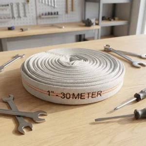 1.5/2/2.5 Inch Single Jacket Fire Hose High Pressure Flexible Fire Fighting Water Hose with Coupling