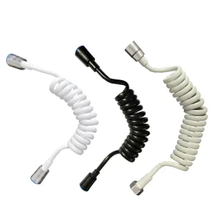 1.5M/2M Telephone Line Shower Hose PU Bathroom Spring Flexible for Water Plumbing Toilet Bidet Sprayer Bathroom Accessories
