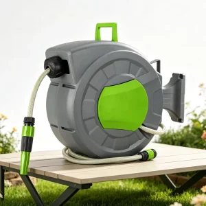 10/15/20/30/35m Durable Automatic Rewind Hose Reel Wall Mounted Retractable Water Hose for Garden Household Use