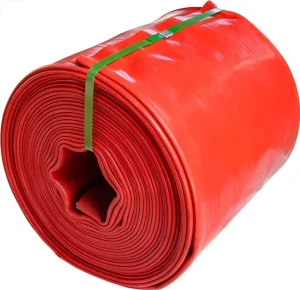 10 Inch Orange and Red PVC Lay Flat Water Hose Irrigation System PVC Lay Flat Irrigation Hose