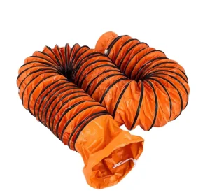 10 Inch to 40 Inch PVC Telescopic Steel Hose Fan Exhaust Duct Heat Resistant Dust Removal Smoke Exhaust Duct Flexible