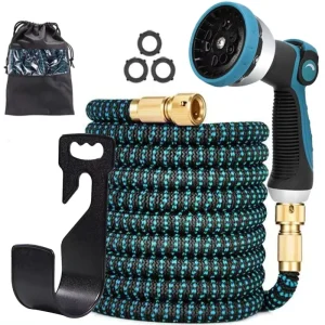 100 FT Multi Function Garden Water Hose Flexible Heavy Duty Water Pipe Expandable Irrigation Tool for Washing Cars