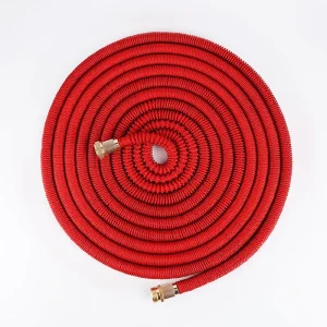 100 ft Expandable Rubber Lightweight Flexible Garden Hose Retractable Auto Reel Anti UV Anti Abrasion Anti Corrosion Wall Mount