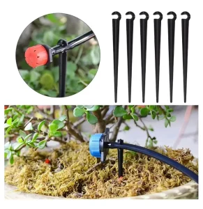 1000Pcs bag 1 4″ Irrigation Hose Bracket Plastic Support Stake for 4 7mm Hose Drip Irrigation Accessories