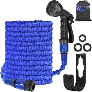 100FT Metal Brass Expandable 3 4” Diameter ANSI Standard Garden Water Hose Lightweight Durable Anti Corrosion Wall