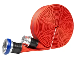 100ft 25mm 2 Inch Black Rubber 8 Inch Flexible Lie Lay Flat Pvc Fire Proof Hydrant Fire Fighting Hose