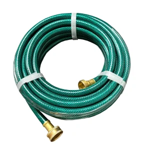 100ft Flexible Reinforced PVC Garden Hose with 12mm 25mm Diameter 1/2″-2″ Fittings for Home & Garden