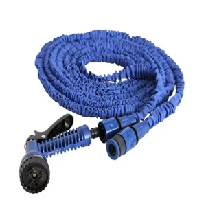 100ft Rubber Hybrid Garden Hose All Weather Leak Proof Lightweight with Kit for Commercial Greenhouse Outdoor Irrigation
