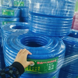 100m 4 10 Bar High Pressure Garden Air Soft Braided PVC Tubing Hose with Clear Vinyl and Fiber Reinforcement for Water Transfer