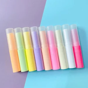100pcs Multri Colors PP DIY 3g Lip Balm Containers Custom Logo Slim Lip Balm Tubes