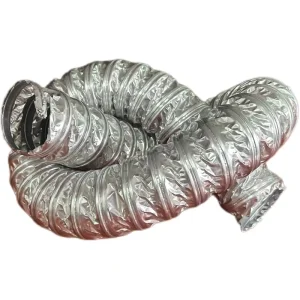 102mm Thermally Resistant High Temperature Flexible Aluminum Foil Ductwork Hose Retardant with Cutting Processing Service
