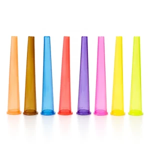 109mm 84mm 98mm Transparent Colors Plastic Pop Top Tube 30% PCR Conical Safelock Tubes Cone Container King Size