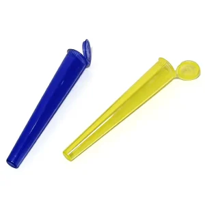 109mm PP Child Resistant Cone Tube Pop Top Pressure Cap Custom Printing Packaging Tube