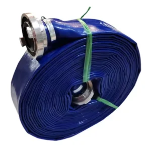 10Bar 2″ X 20m Heavy Duty Reinforced PVC Layflat Irrigation Sewage Drainage Water Pump Hoses with Cam Lock and SS Fittings
