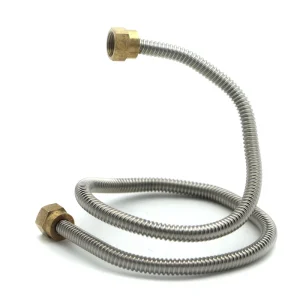 10MM Brass Ended Stainless Steel Corrugated Hose Pipe for Fluid Conveyance High Quality Pipe Fittings