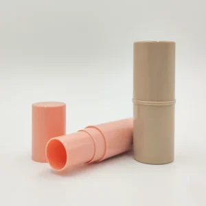 10g Lip Balm Tube Foundation Empty Stick Container Packaging Plastic Deodorant Bottles Oval Shape Cream Lipstick