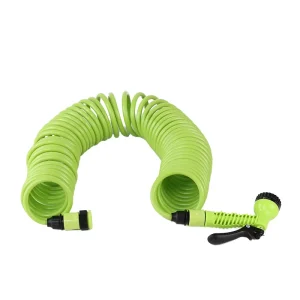 10m Expandable Plastic Garden Hose with 7 Function Nozzle Anti UV Anti Abrasion PU Material