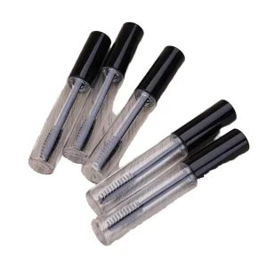 10ml Eye Cream Plastic Eyelash Container Waterproof Sweat Proof Black Tube Empty Mascara Tube