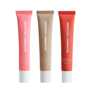 10ml Soft Plastic Empty Squeeze Lip Gloss Tube Cosmetics Plastic Tubes with Screen Printing Surface