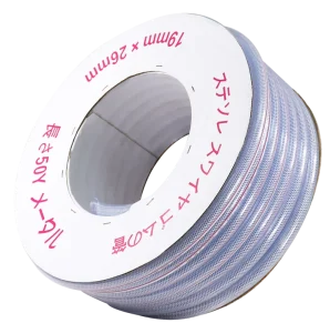 10mm 50M Clear Flexible Braided PVC Water Hose for Irrigation and Water Supply