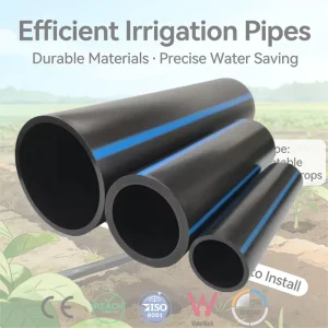 110mm 4.5inch HDPE Pipe 8 Inches SDR17 Customizable Durable Flexible For Agricultural Garden Irrigation