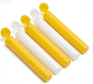 110mm Container Pop Top Tube Child Resistant Vial Bottles Container Colorful Plastic Tubes