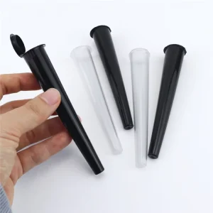 110mm Custom Smoking Accessories Colorful Transparent Plastic Conical Tube