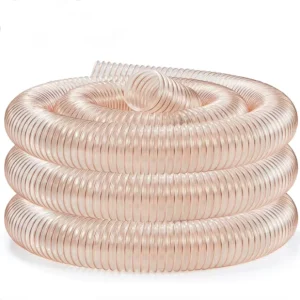 110mm PU Ducting Hose for Air Duct Steel Wire Reinforced Hose with Copper Plated Steel Wire Skeleton