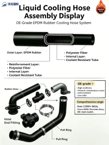 11537500733 Heavy Duty EPDM Rubber Water Hose Replaces Heat Resistant
