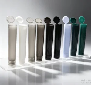 116 mm 120 mm Dark Colors Plastic Solid Color Red Green Tubes Pop Top Vial Plastic Tube Child Resistant Tube OEM