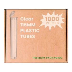 116mm Clear Pop Top Tubes 1000 Qty Multi Colors Custom Label Pop Tops Tubes Plastic Packing 116mm Roll Tube